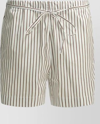 Loulou Studio shorts striped elastic waistband back pocket