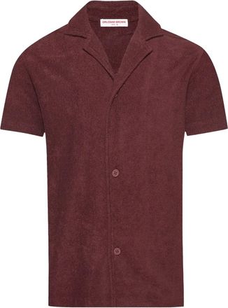 Orlebar Brown Camicia Howell a maniche corte - Rosso