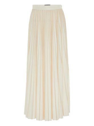 Fabiana Filippi pleated jersey-texture maxi skirt - women - Polyester - 40 - Neutrals