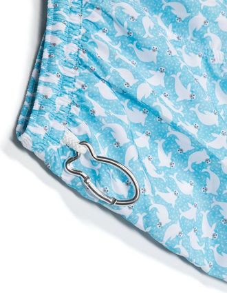 Fedeli Kids Graphic-Print Drawstring-Waistband Swim Shorts Ss24 B