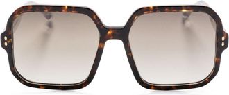 Isabel Marant square-frame sunglasses - women - Acetate - 57 - Brown
