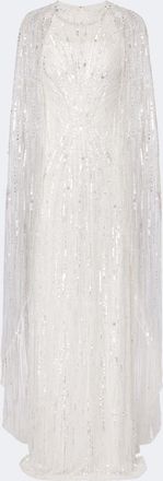 Jenny Packham Nirvana caped embellished gown