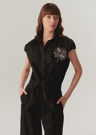 Exquise Kimberly Embellished Tie in Black at Nordstrom, Size X-Large