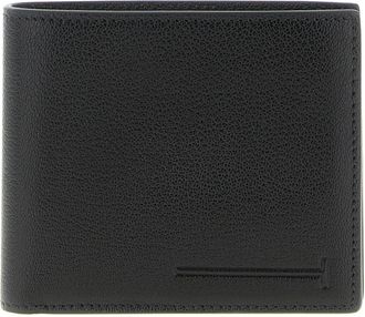 Tom Ford T Line Classic Bifold Wallet - Heren - Portefeuilles - Zwart - ONE Size - Leer - Accessoires