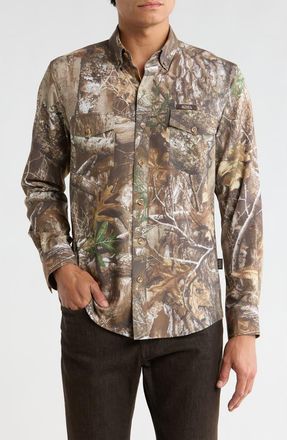 Von Dutch Camo Print Long Sleeve Shirt at Nordstrom Rack, Size X-Large