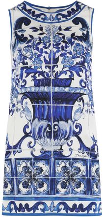 Dolce & Gabbana Multicolor Printed Round Neck Top