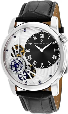 Christian Van Sant Mens Black dial Watch