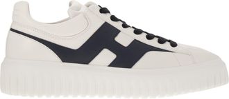 Hogan H Stripes Leather Trainers With Side H