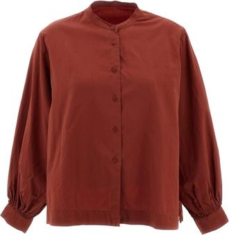 CASEY CASEY Camisa de manga tres cuartos - Blouses & Shirts - Mujer - Marr&oacute;n - S