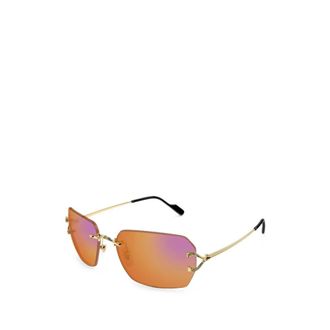 Cartier Zonnebril - unisex - Accessoires - Geel - Maat: 59 MM