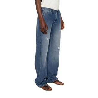 Paloma Wool Wide Jeans, female, Blue, Size: S Lonati Denim Trousers