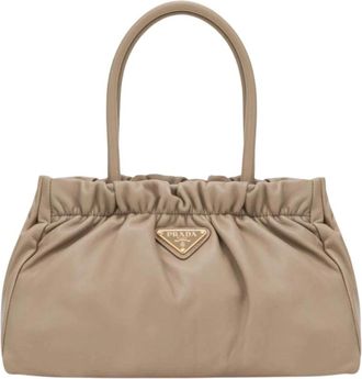 Prada Mujer, Bolsos, Beige, Talla: ONE Size