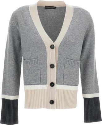 Lorena Antoniazzi Cardigan - Dames - Vesten - Grijs - M - Truien & Vesten