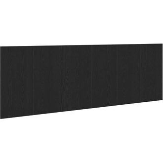 vidaXL Vidaxl - Black Oak Wall Headboard 240x1.5x80 cm Made from Engineered Wood