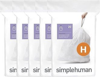 Simplehuman Code H Custom Fit Liners with Quick Dispense Packs in 100 Liners at Nordstrom, Size Refill