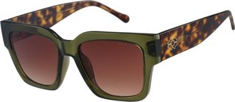 Radley London Khaki Oversized Square Eyed Sunglass Marwood SS25 Radley London