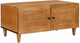 vidaXL Coffee Table Light brown 80 x 50 x 40 cm Solid mango wood vidaXL