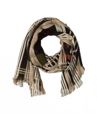 Echo Central Park Scarf In Black/tan
