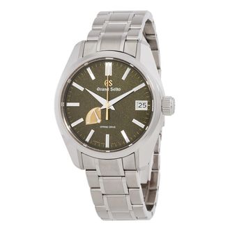 Grand Seiko Pre-owned Grand Seiko Heritage Spring Drive Katana Green Dial Mens Watch SBGA491