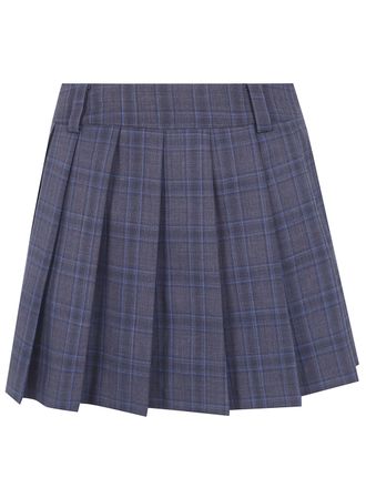 Dunst Pleated Mini Skirt Pleats Mini Checked Skirt