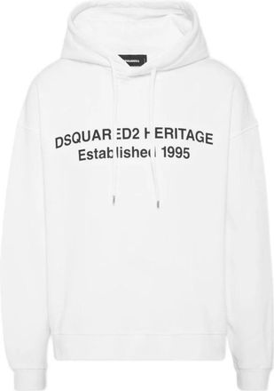 Dsquared2 Dsquared 2 Sweaters White - Heren - Hoodies - Wit - M - Hoodies & sweatvesten