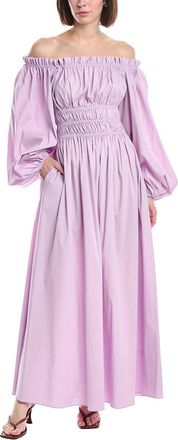 Caroline Constas Raquela Off Shoulder Ruffle Maxi Dress