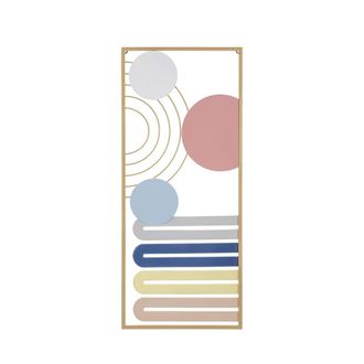 Charme 1921 Panel Decorativo 3d De Pared En Metal Multicolor Abstracto Darnok