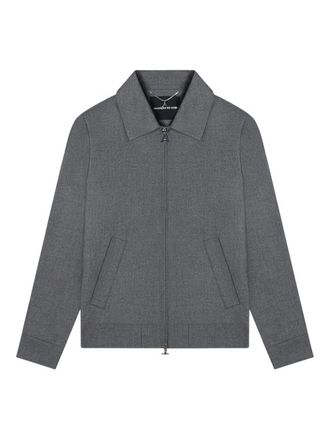 Mani&egrave;re De Voir Roger zip-up shirt jacket - Grey