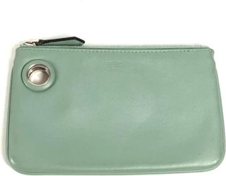 Fendi Pre-owned Leather fendi-bags - Dames - Vintage Accessoires - Groen - ONE Size - Leer - Vintage