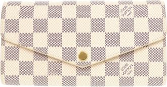 Louis Vuitton White Damier Azur Long Wallet (Bi-Fold) (Pre-Owned)