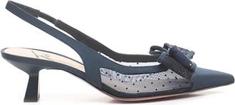 Roberto Festa Milano Pumps, female, Blue, Size: 7 1/2 US Navy Slingback with Elastic Insert