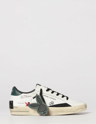 Crime London Sneakers Deconstructed Playboy x in pelle con stampa grafica e charm