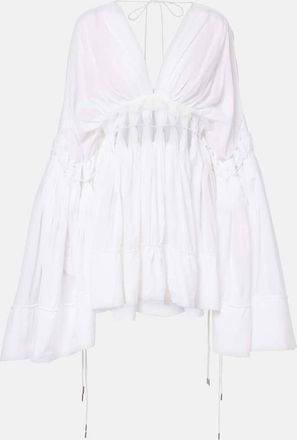 CHRISTOPHER ESBER Miniabito Sirocco in misto cotone trasparente