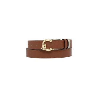 Coccinelle C-Me Omkeerbare Riem - Dames - Accessoires - Bruin - Maat: M Leer