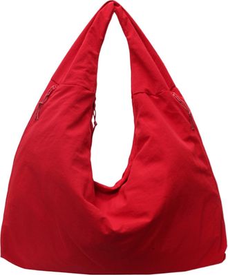 Generic Plain Tote Bag - 50 x 21 x 29 cm Nylon Shoulder Bag, Large Capacity Draped College Bags | Fashion Shoulder Bags, Soft Tote Bag for Travel, Shopping,, 