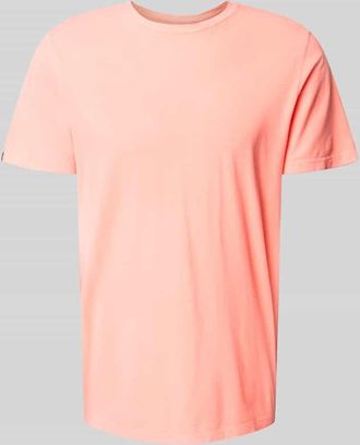 Superdry T-Shirt mit Label-Detail in Koralle, Größe XL