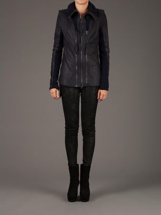 Stouls Womens Trousers Carolyn Leather Black Lambskin; Cotton