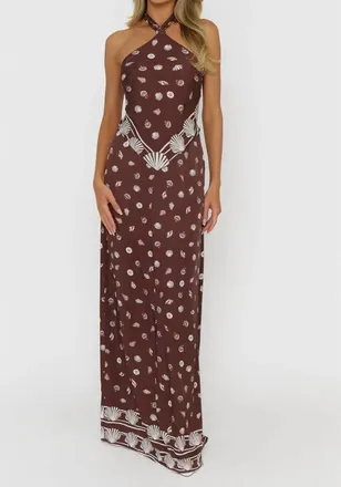 Show me your Mumu Bianca Maxi Dress In Brown