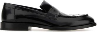 Jil Sander Black Leather Loafers