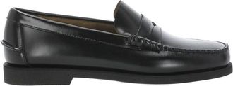 Sebago Black Patent Leather Penny Loafers