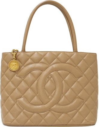 Chanel Grained Calfskin Tote Bag (Pre-Owned)