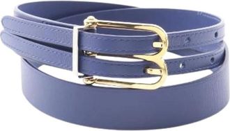 Balenciaga Pre-owned Leren Riem - Dames - Vintage Accessoires - Blauw - ONE Size - Leer - Vintage