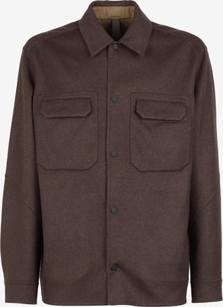 Sease Mens Overshirt Double Brown Overshirts