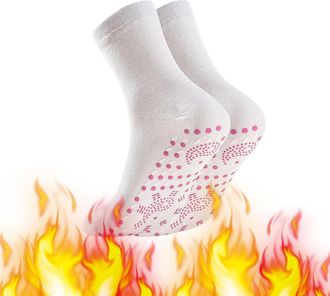 Generic Self Heating Socks for Mens Women Winter Warm Thermal Ski Socks Unisex Tourmaline Therapy Magnetic Socken Anti-Freezing Breathable Foot Warmers for Ou