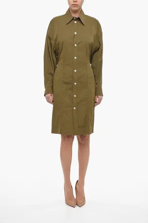 Bottega Veneta Oversized-Fit Shirt Dress Bottega Veneta