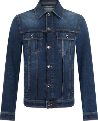 Dolce & Gabbana Blue Regular Denim Jackets