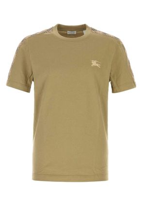Burberry Khaki Logo Crew Neck T-Shirt