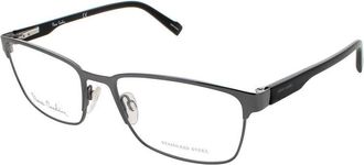 Pierre Cardin Mens Gunmetal Rectangular Eyeglass Frames Pc 6854
