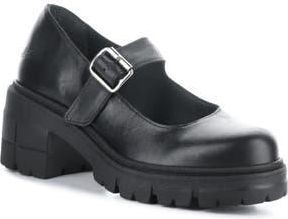 Bos. & Co. Banks Platform Mary Jane in Black Feel Leather at Nordstrom Rack, Size 10-10.5Us / 41Eu