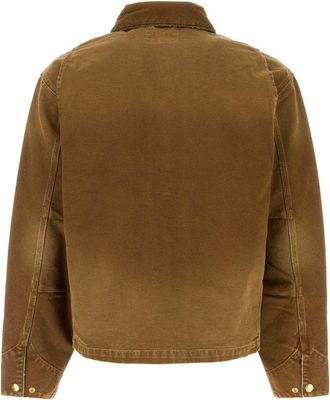 Carhartt Work in Progress Mens Camel Denim Og Arcan Jacket Hamiltonbrownhamiltonbrowndestroywash Exterior: Organic Cotton Giacche E Gilet